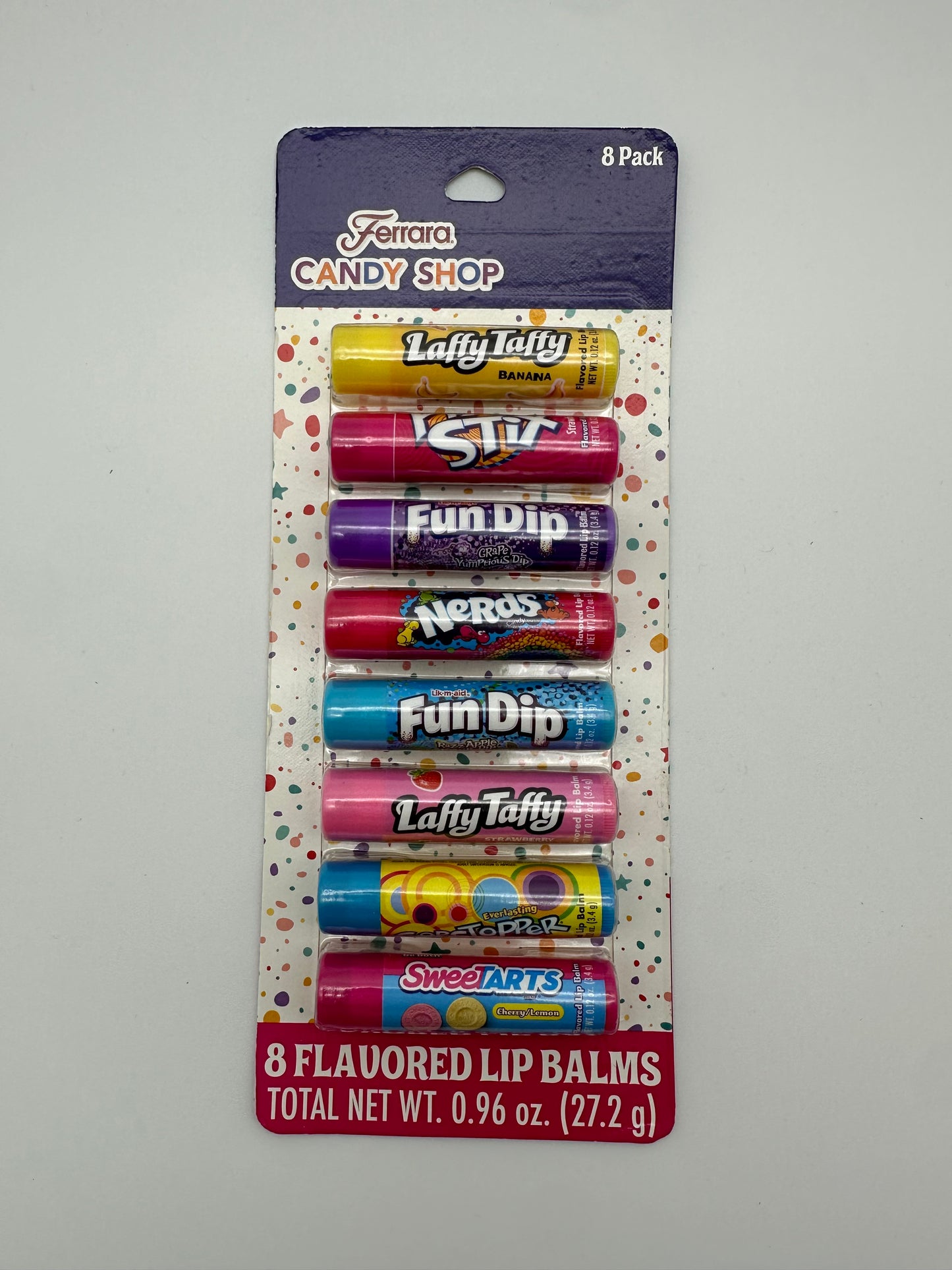 Ferrara candy shop 8 protetores labiais com sabor