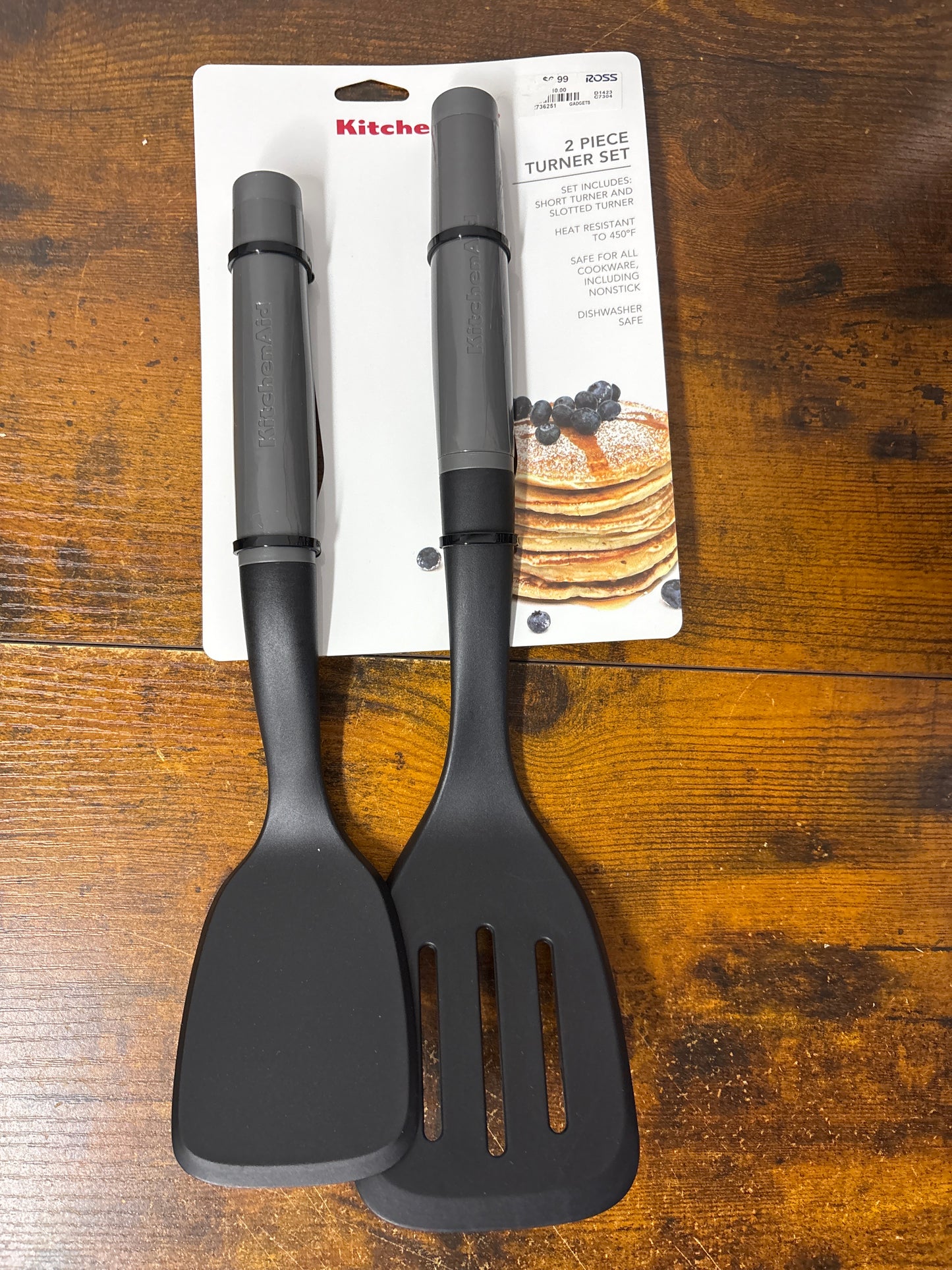 Kitchen aid 2 piece turner set black