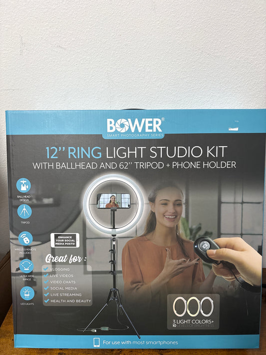 Bower Ring Light studio kit 12"