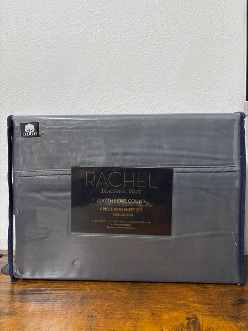 Rachel Toy sheet set King 400 thread count 4 pcs