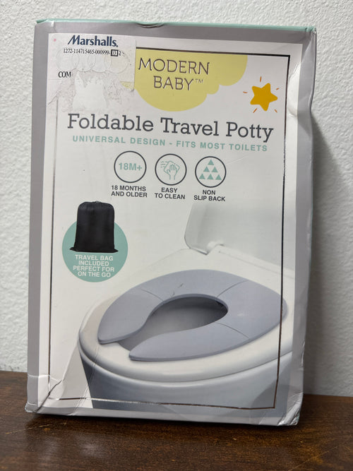 Foldable travel potty
