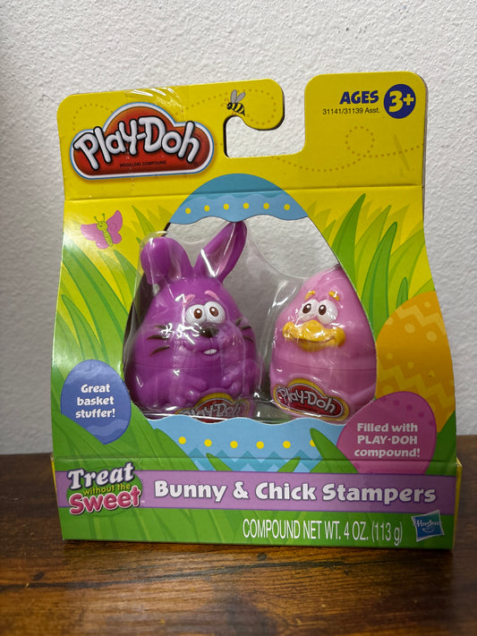 Play-doh bunny & chick stampers