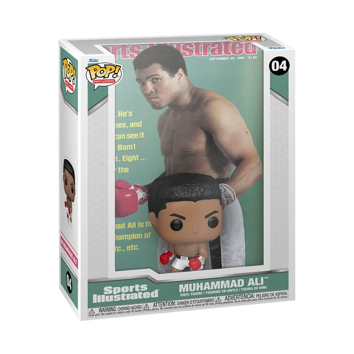 Sports Illustrated Boxing Muhammad Ali Funko Pop! Cover Figure #04 with Case