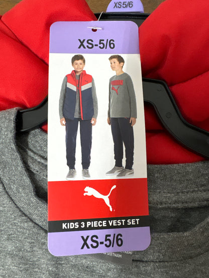 Puma kids set tam 5/6 anos 3pcs