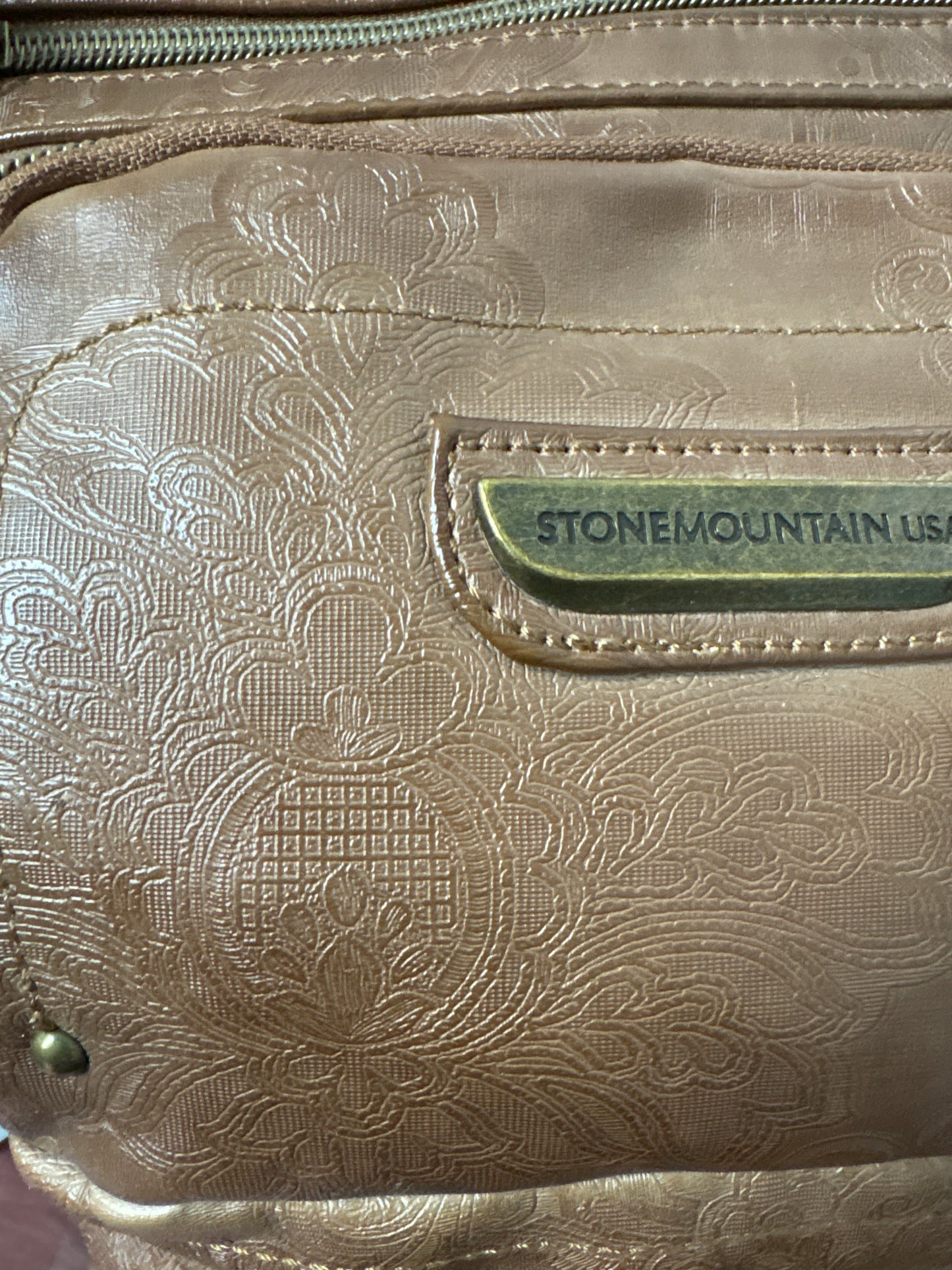 Stone Mountain USA crossbody brown bag