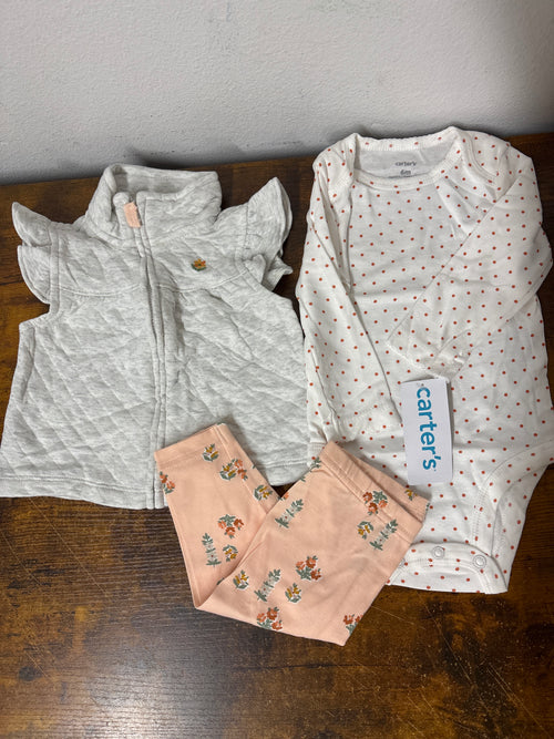 3pcs pack Carter’s tam 6 meses