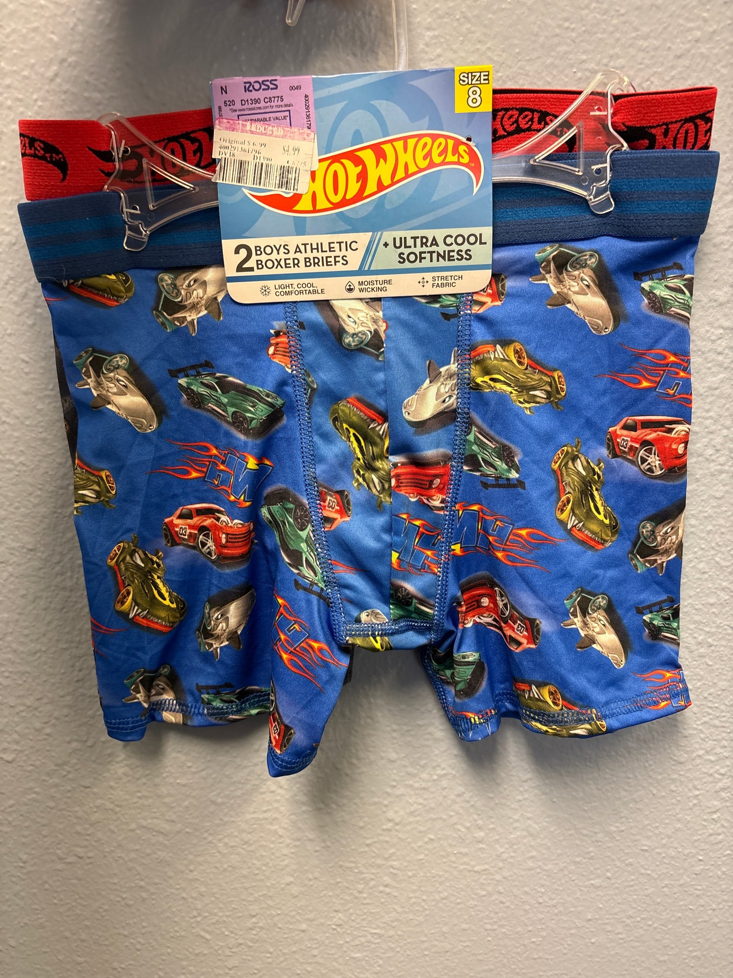 Cueca infantil TAM 8 - Boxer hotwheels
