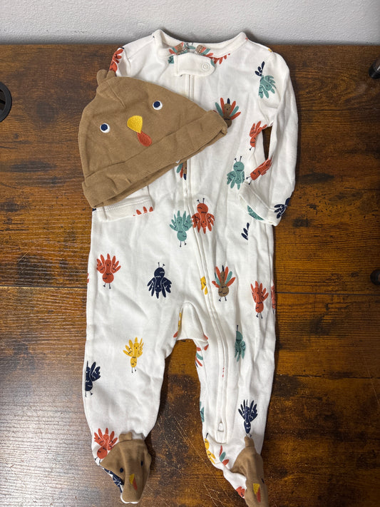 Carter’s macacão turkey tam 6 meses