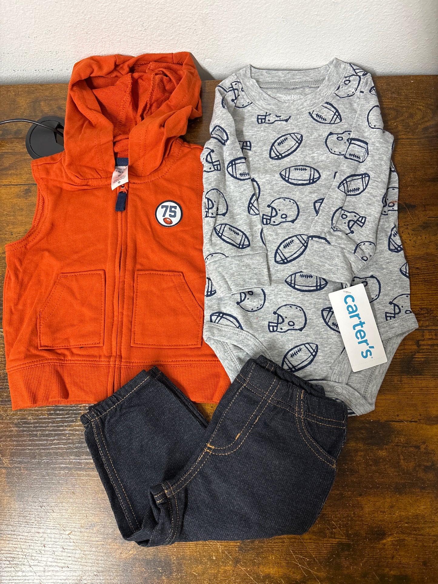 Pack 3pcs Carter’s tam 9 meses