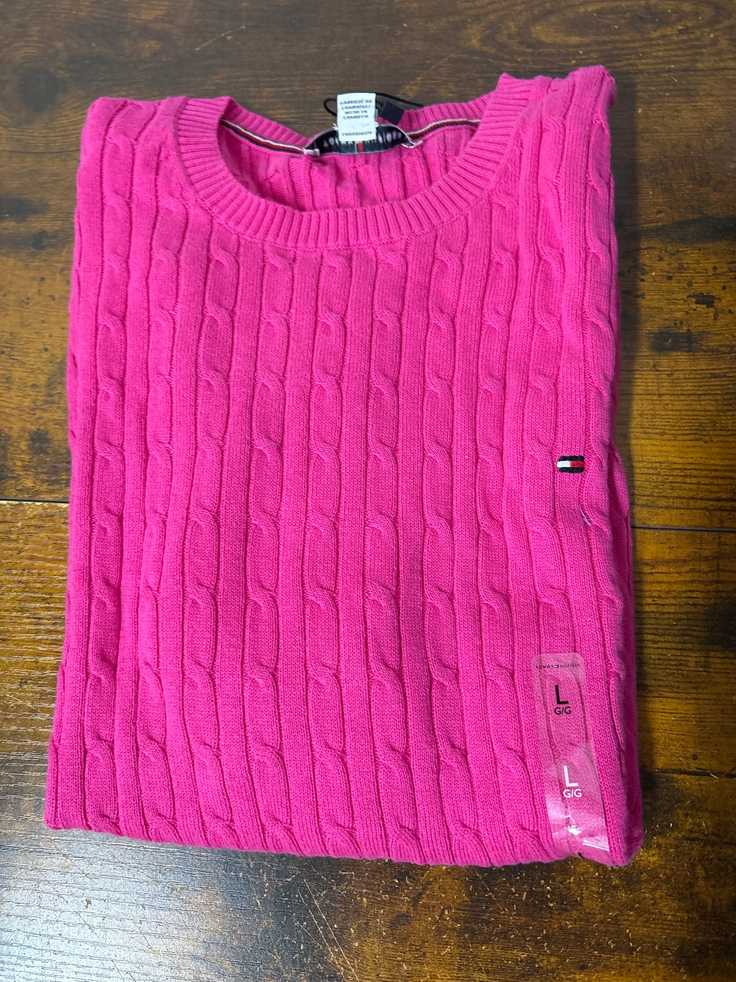 Tommy Hilfiger suéter manga curta TAM L feminino