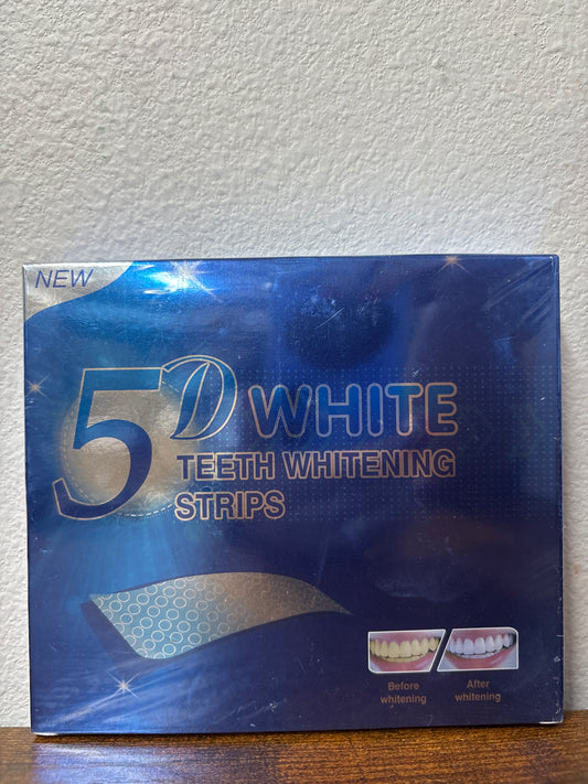 5D white teeth whitening strips