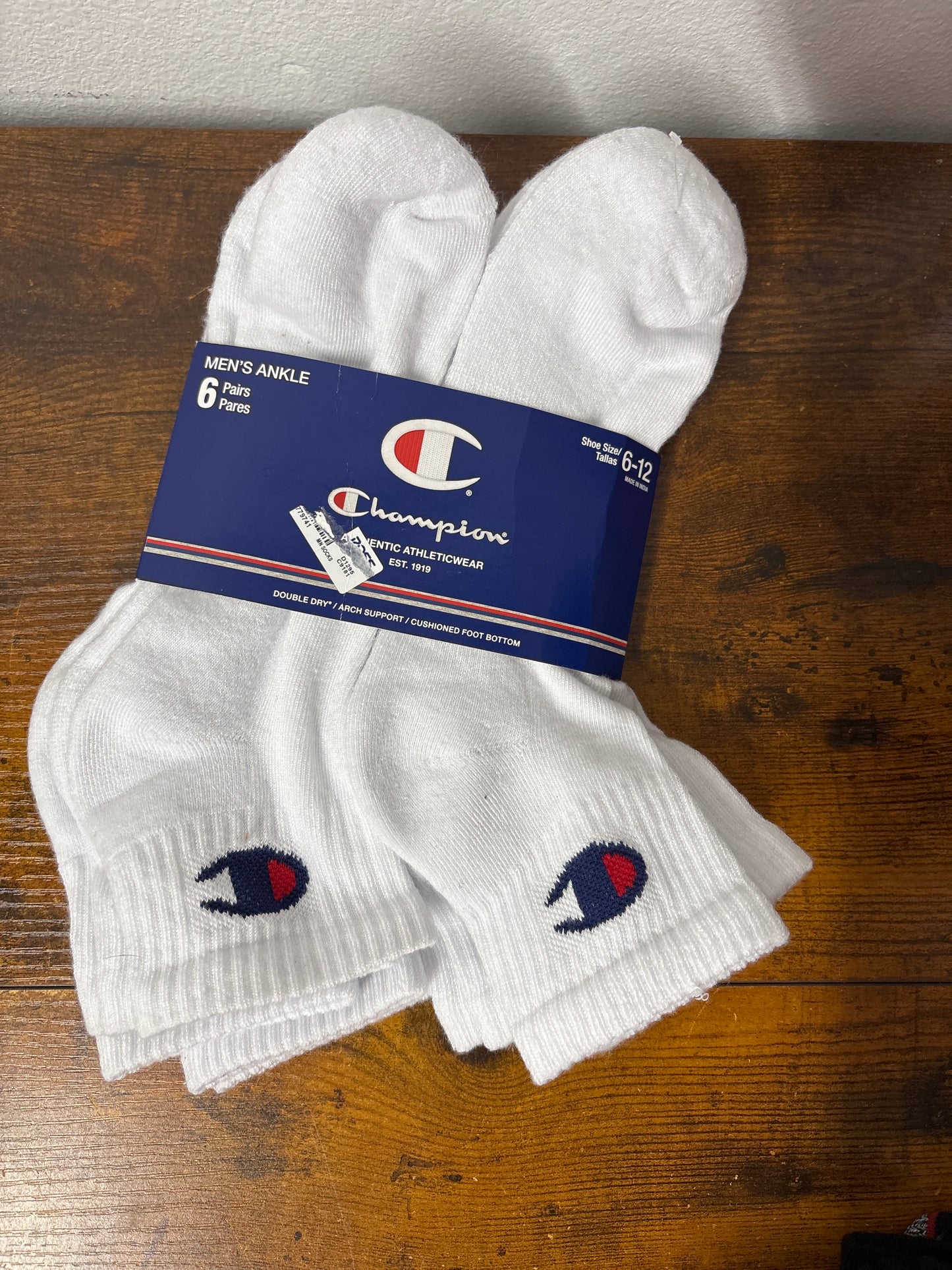 Champion kit meias 6 pairs men's