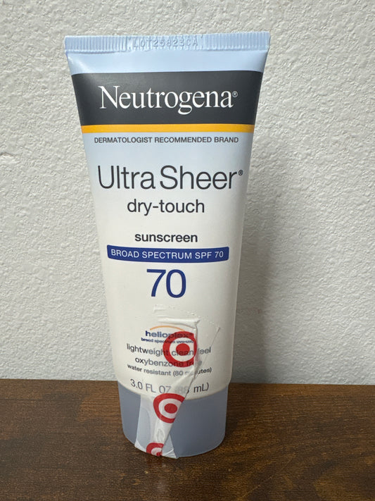 Neutrogena Ultra Sheer sunscreen 70 3floz