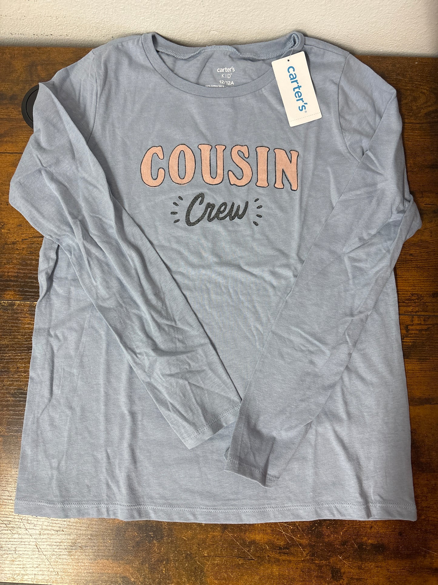 Carter’s tam 12 anos camiseta manga longa