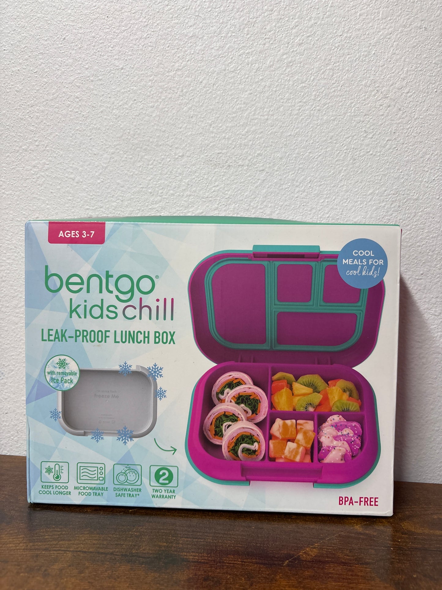 Bentgo kids chill lunch box pink