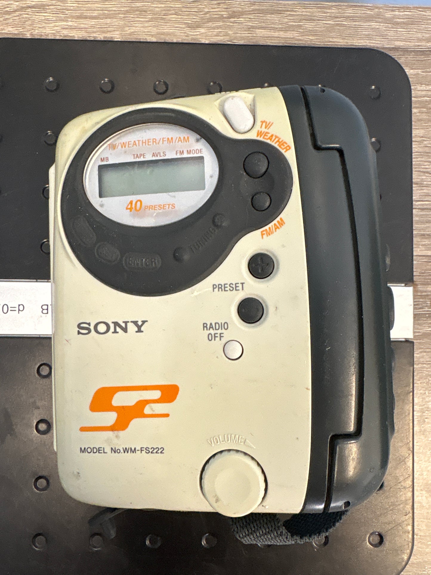 Sony Portable AM/FM S2 Sport Walkman Radio Cassette Player - Used
