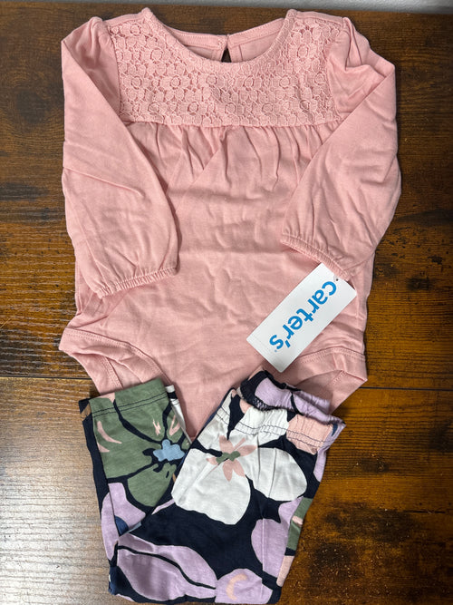 Carter’s set tam 6 meses 2 pcs calça e body