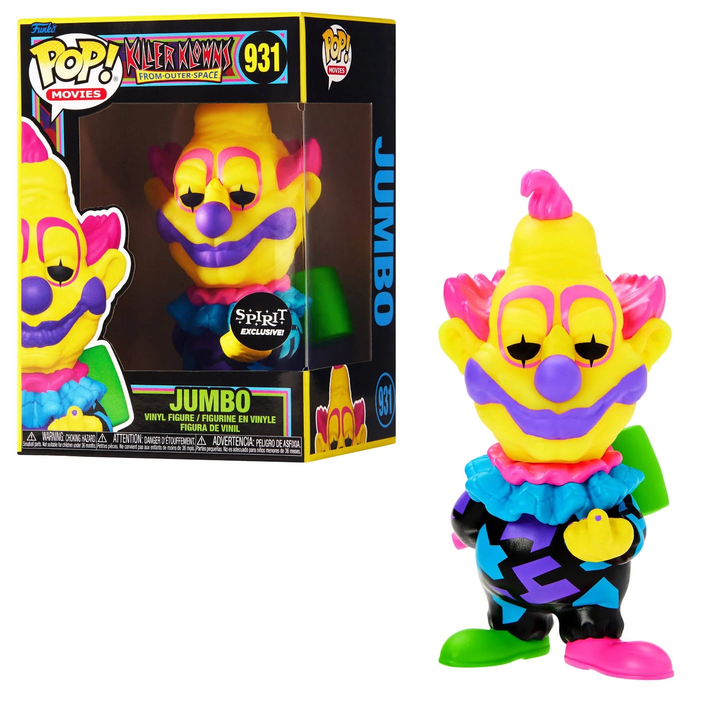 Killer Klowns From Outer Space Jumbo #931 Funko Pop! Spirit Exclusive