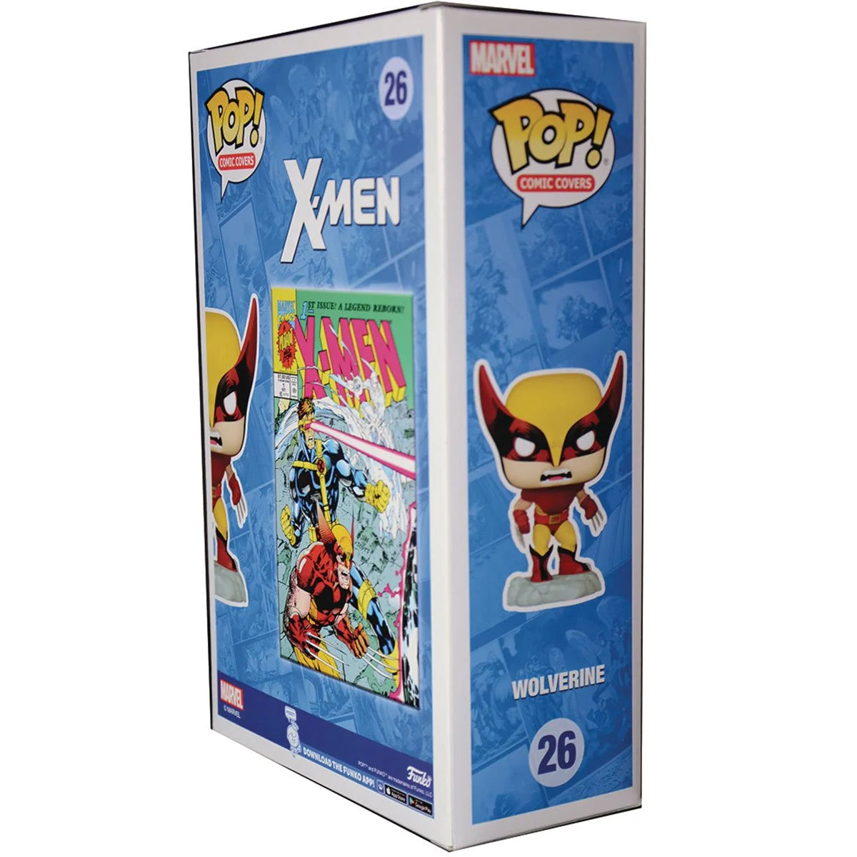 X-Men #1 (1991) Wolverine Funko Pop! Comic Cover Vinyl Figure with Case #26 - Previews Exclusive